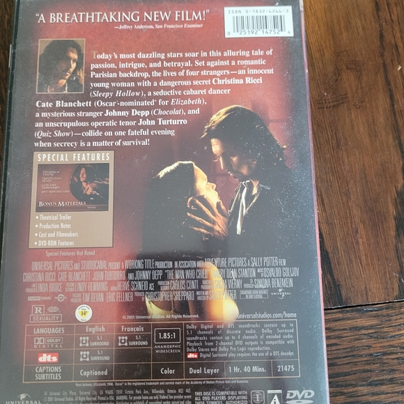 THE MAN WHO CRIED DVD MOVIE - Picture 2 of 2